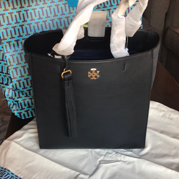 💯%Authentic Tory Burch Brooke leather Tote w Tags - Picture 8 of 8